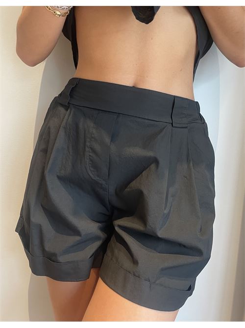 Short in cotone con risvolto DIECI MINUTI | FB654P20Q5